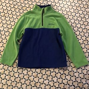 Eddie Bauer Blue/Green Fleece Pullover size (s)kids